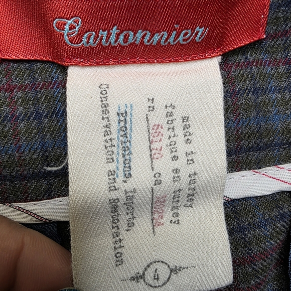 Cartonnier 🍓 Multi Paid Gray Pants Sz 4 - Picture 9 of 10